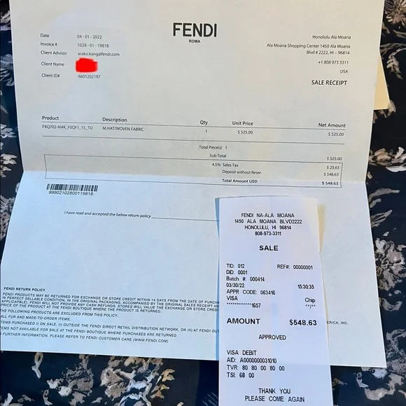 ❌❌SOLD❌❌ NWT Fendi Monogram Hat - Picture 9 of 9